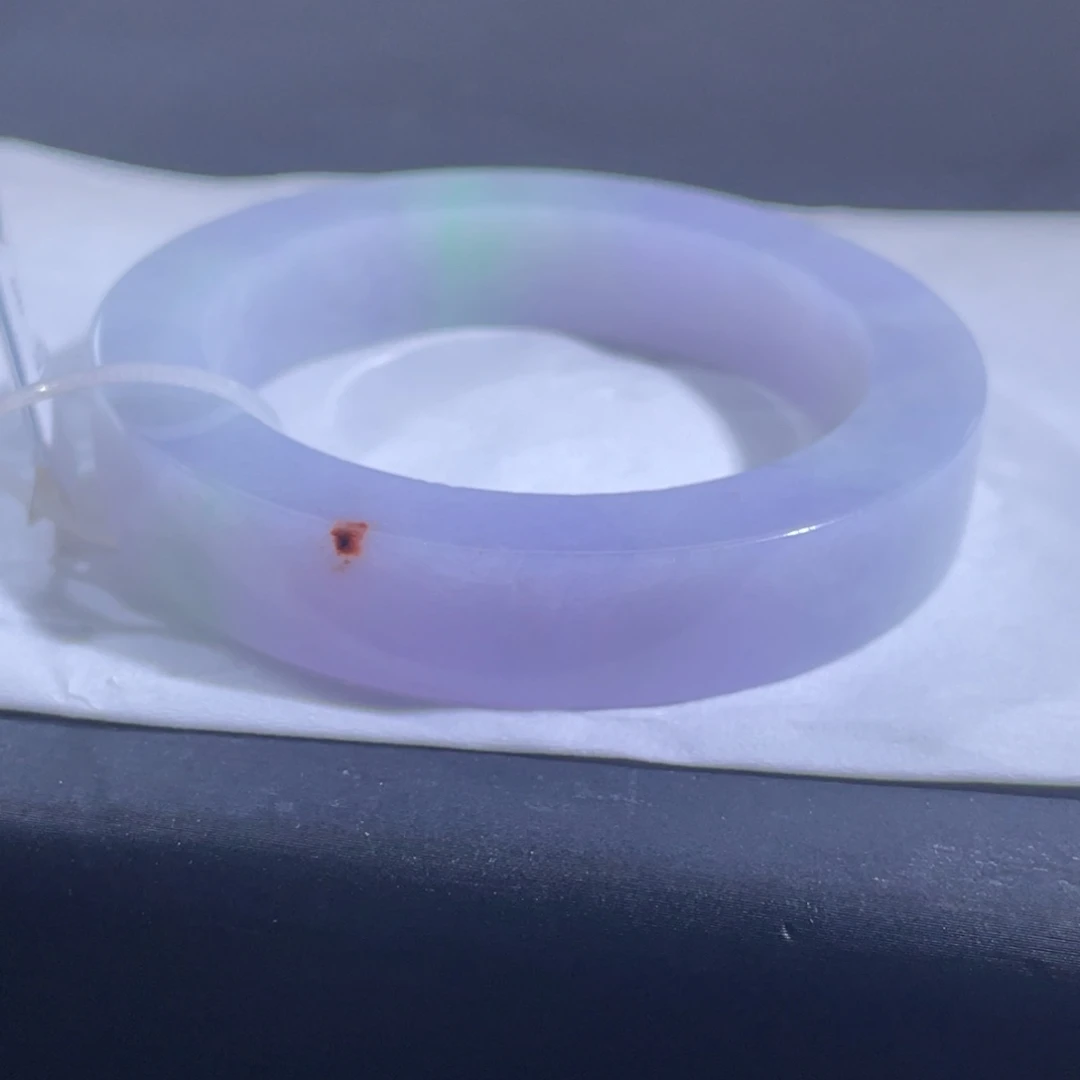 定制翡翠正未镶嵌胶润品质春彩