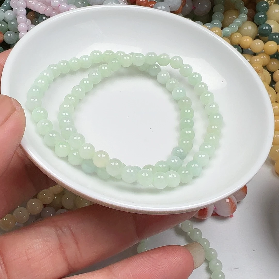 翡翠手链未镶嵌火*雪货主老华