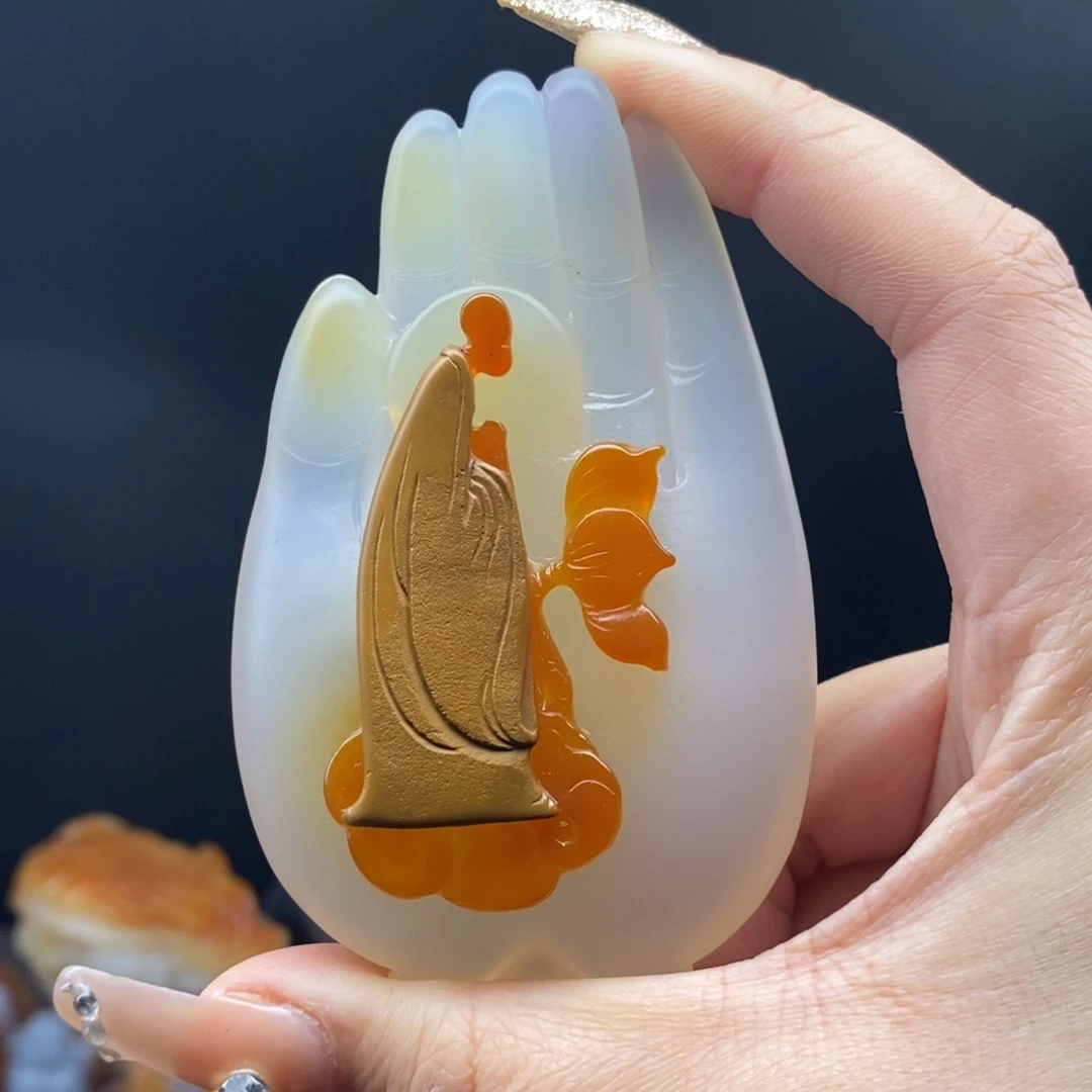 玛瑙/玉髓吊坠(不含链)未镶嵌