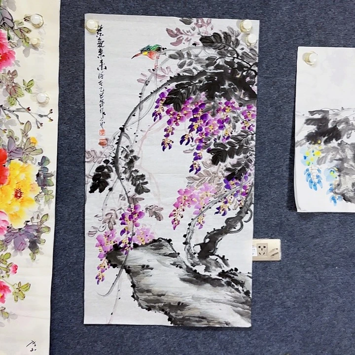 国画国画花鸟画作品