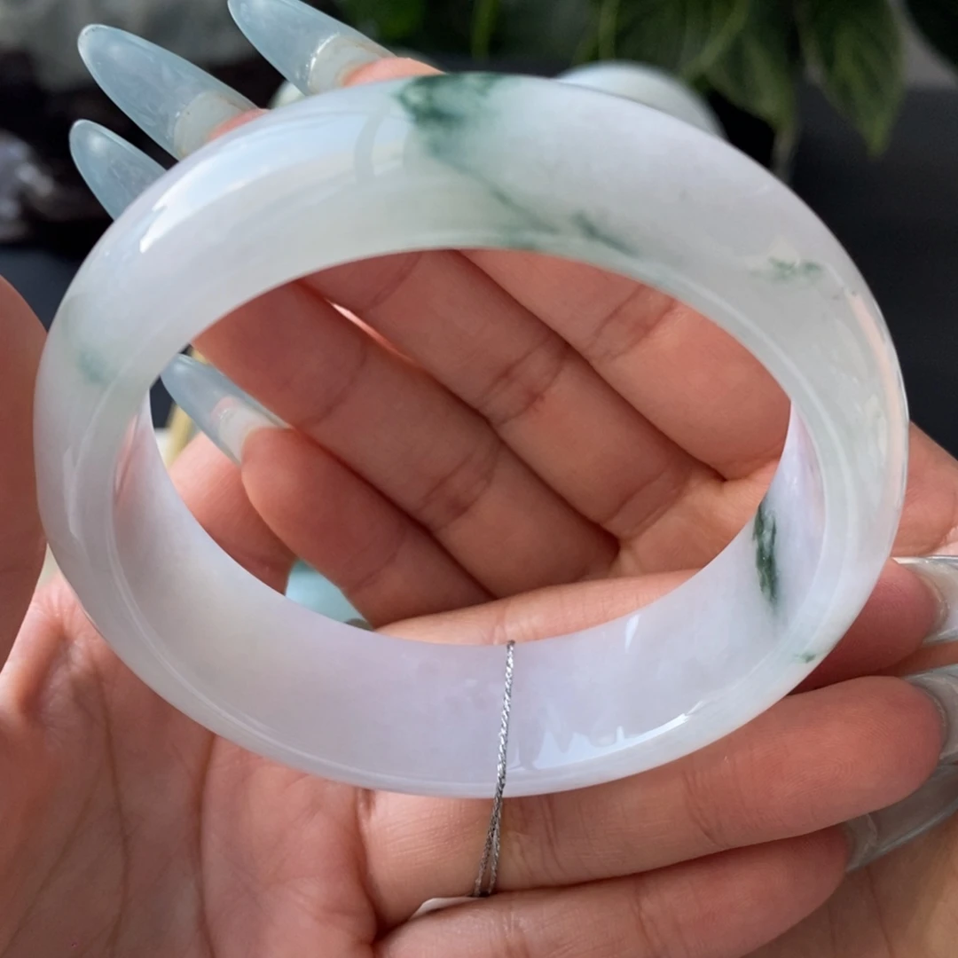 翡翠未镶嵌手镯天然
