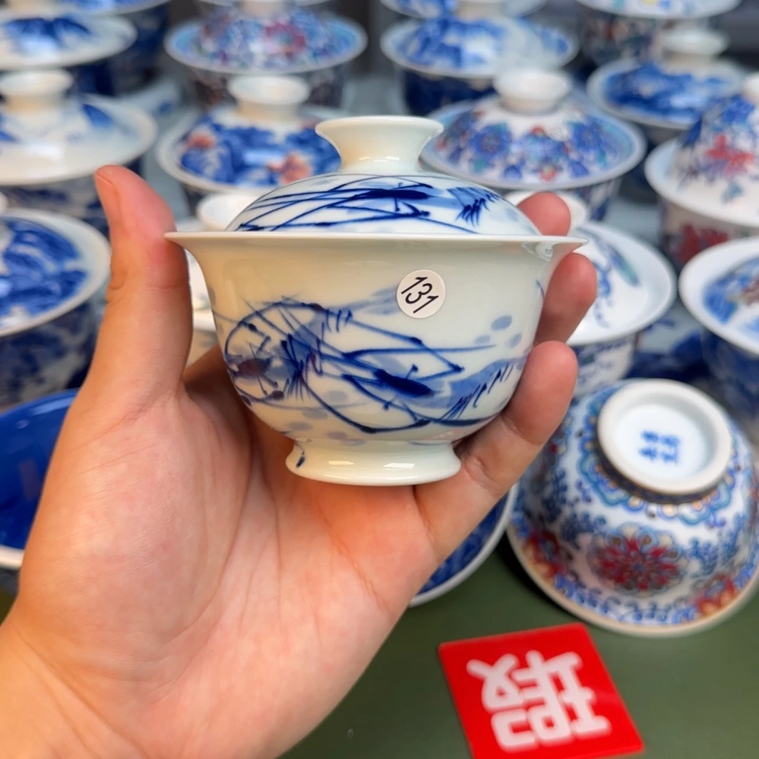 彦祖纯手工手绘茶具131开片