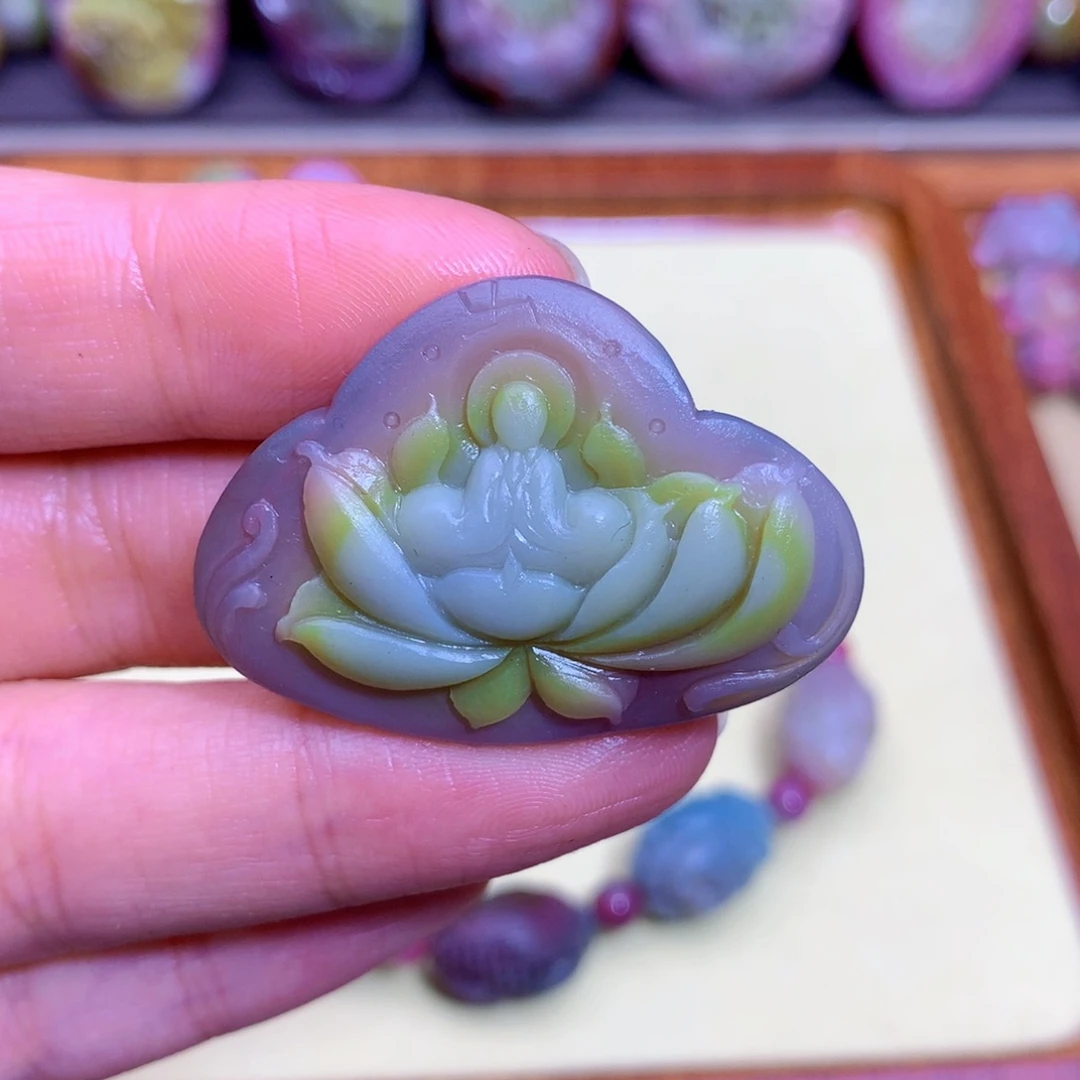 玛瑙未镶嵌挂件盐源定制