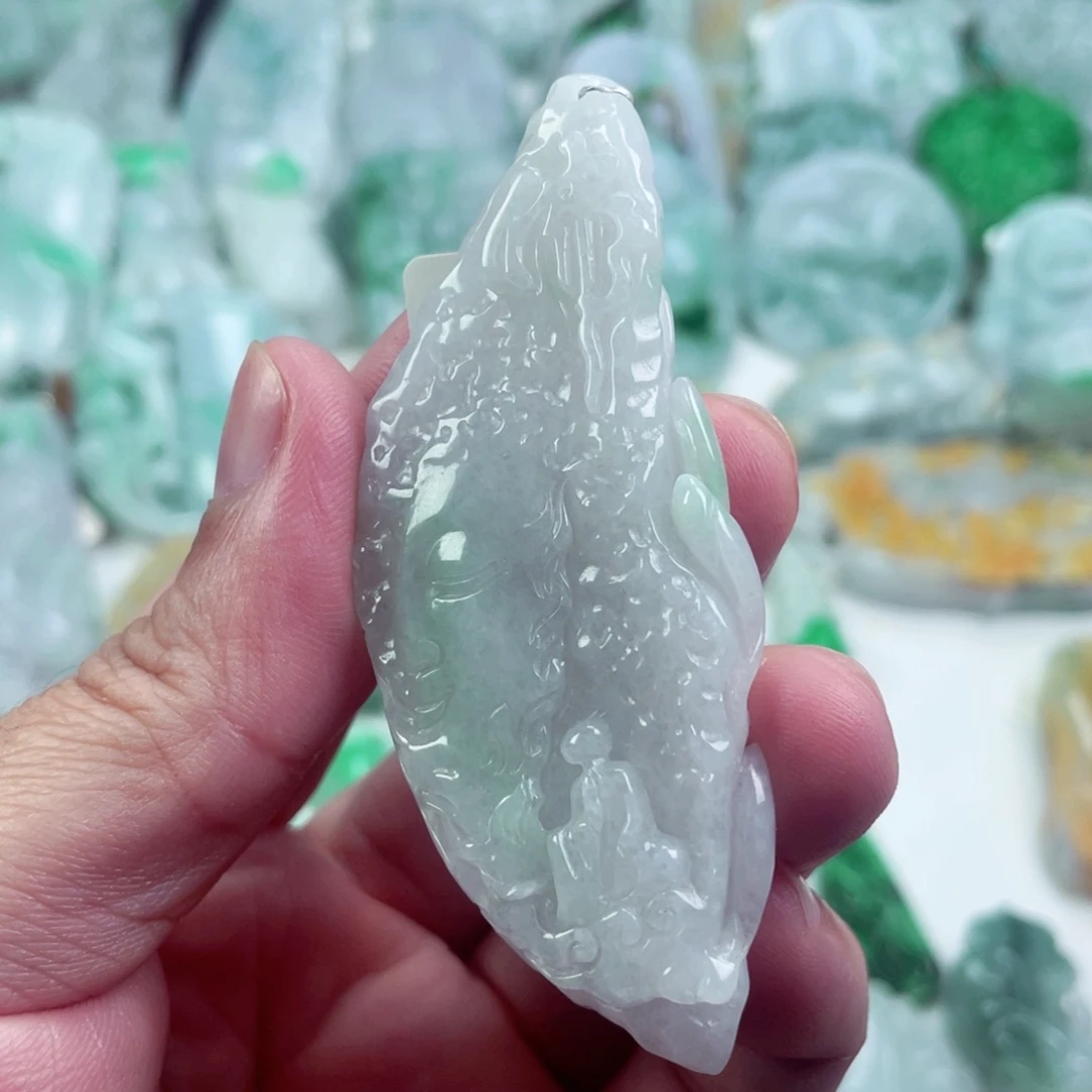 翡翠未镶嵌吊坠(不含链)