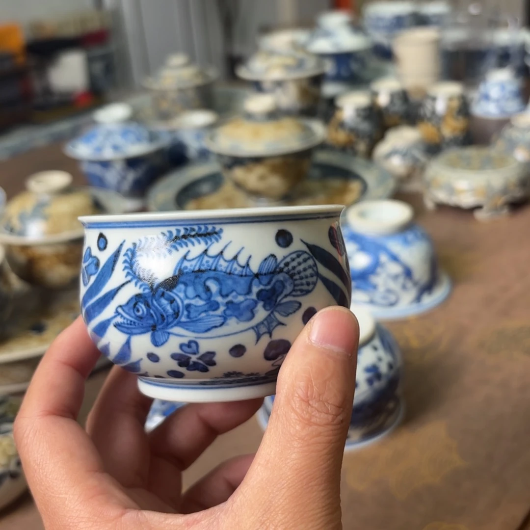 摆件陶瓷景德镇手绘茶器