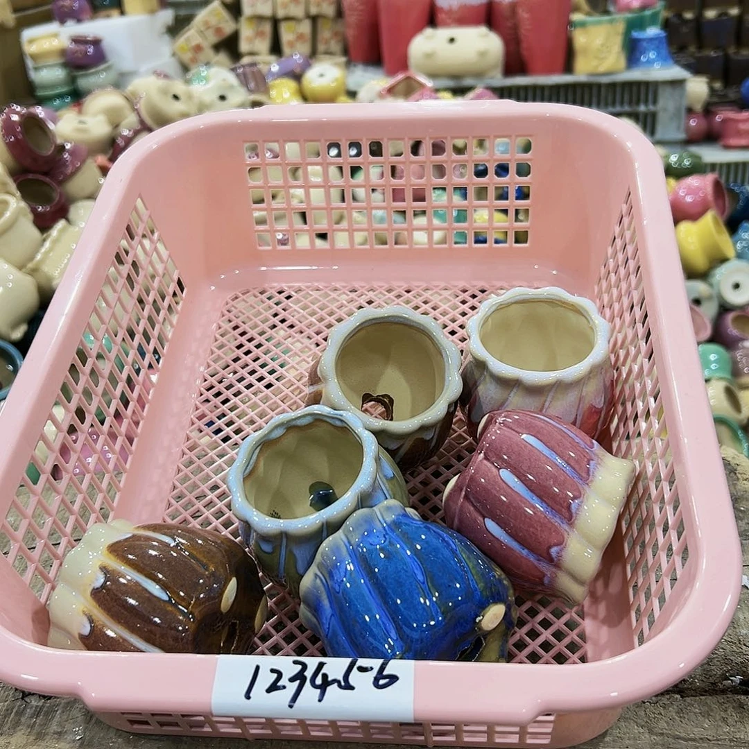 陶瓷高温陶瓷多肉花盆123456