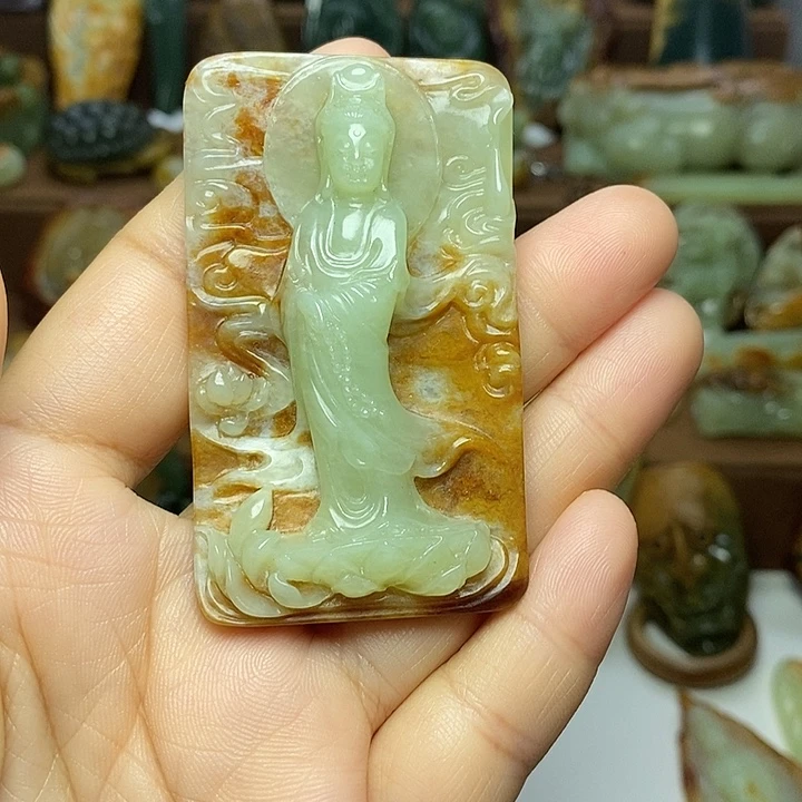 华***歌岫岩河磨玉（透闪石质玉）未镶嵌颈饰