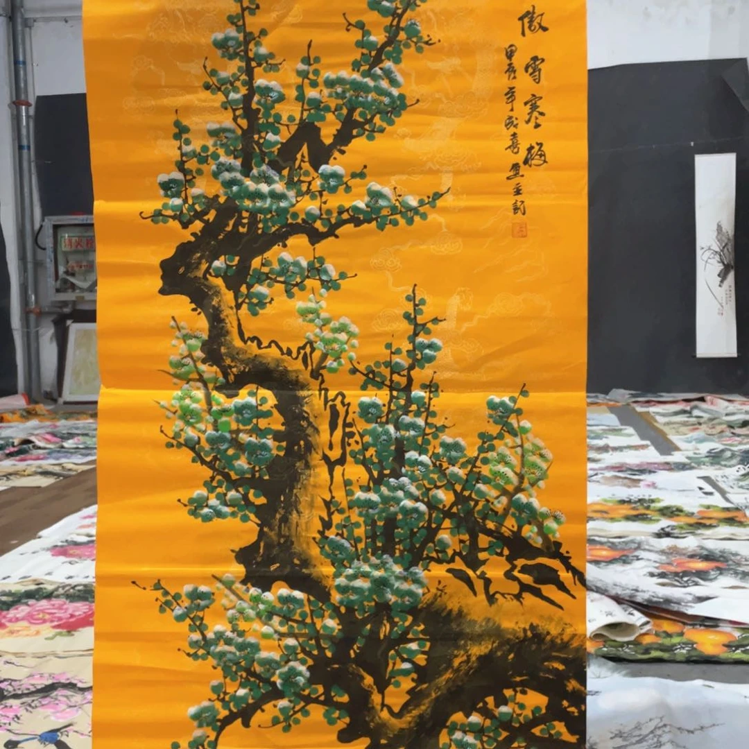 国画国画作品画心一张