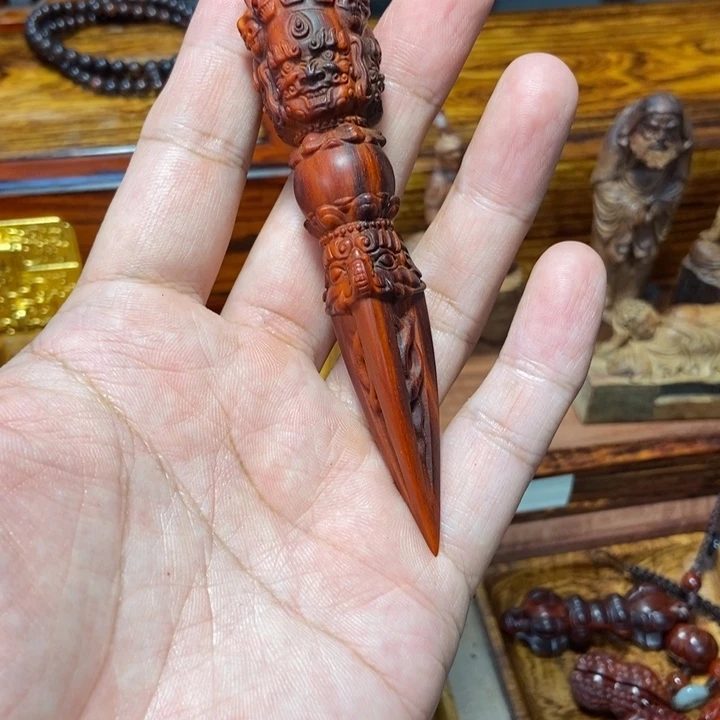 檀香紫檀（小叶紫檀）泉**方金刚杵