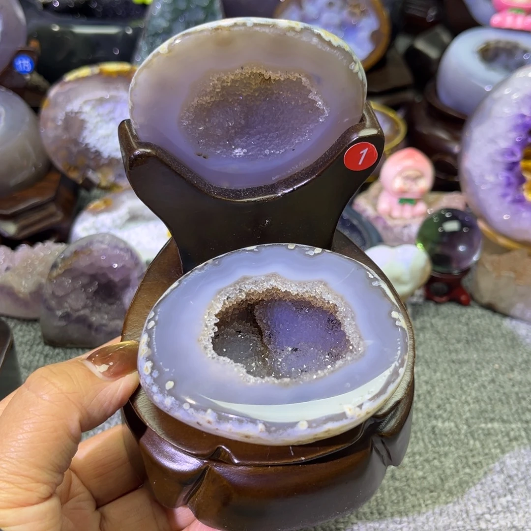 摆件紫晶未镶嵌水晶