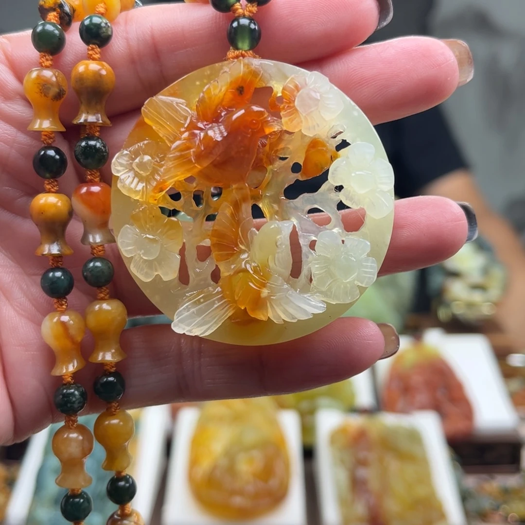 岫玉未镶嵌挂件挂件