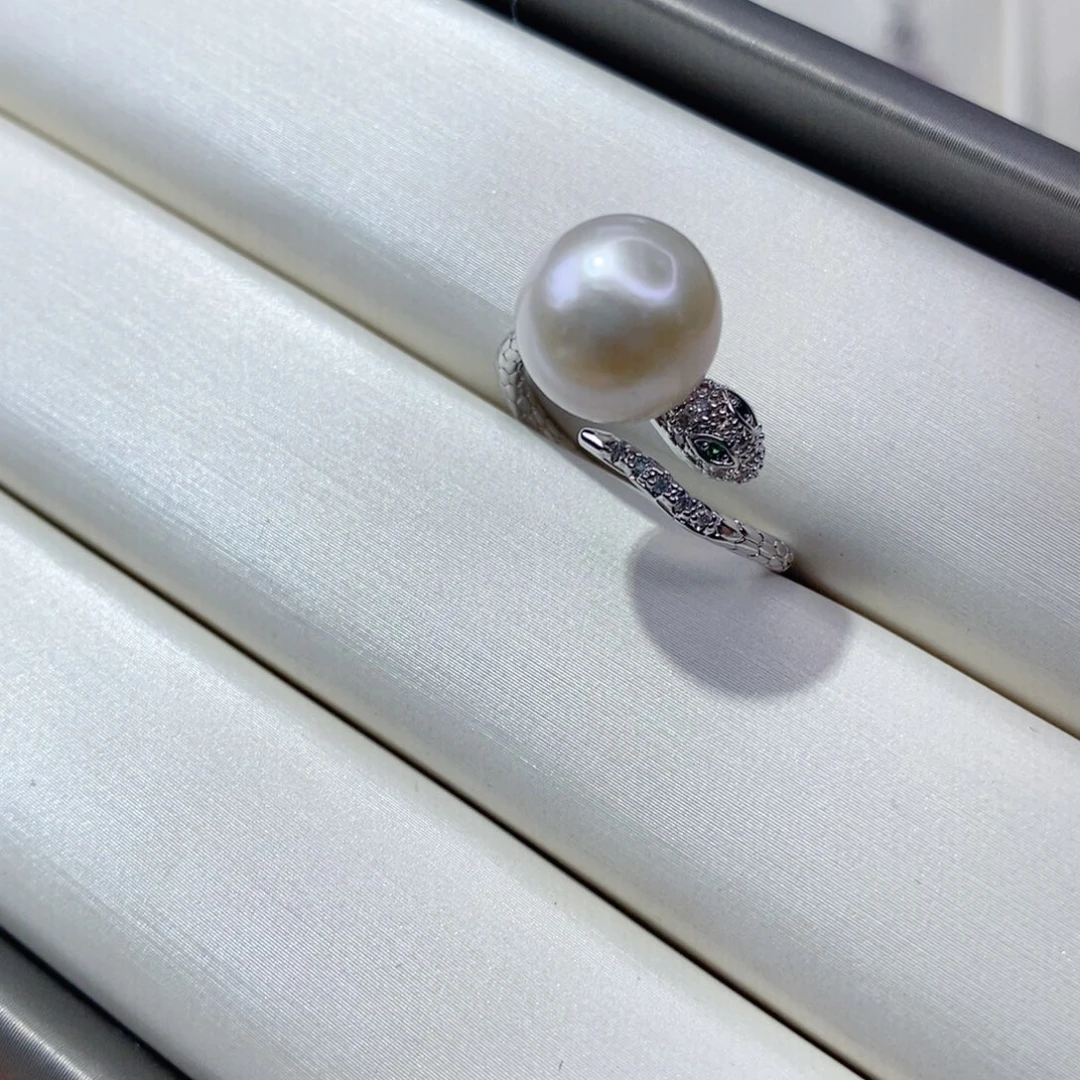 淡水珍珠戒指合金