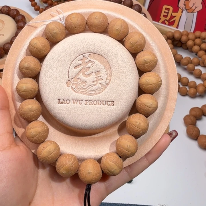 凤眼菩提吊坠精品尖货14.5玉化皮同树籽大眼睛