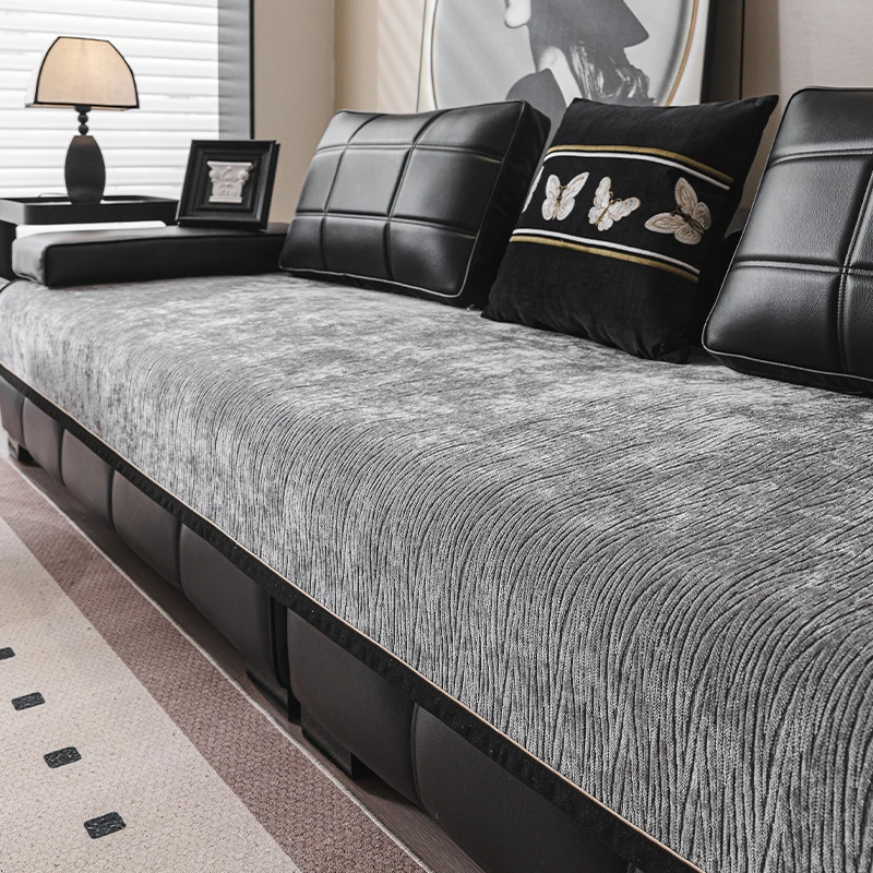 故野沙发垫四季通用2025新款防滑简约皮沙发套罩坐垫子全盖布巾