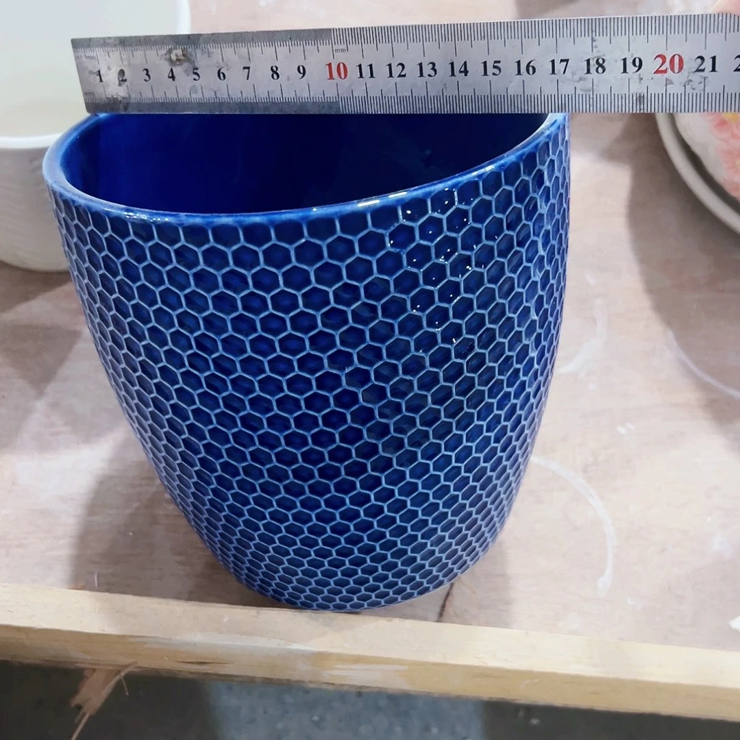 有孔，外贸尾单陶瓷花盆凑单10米包邮