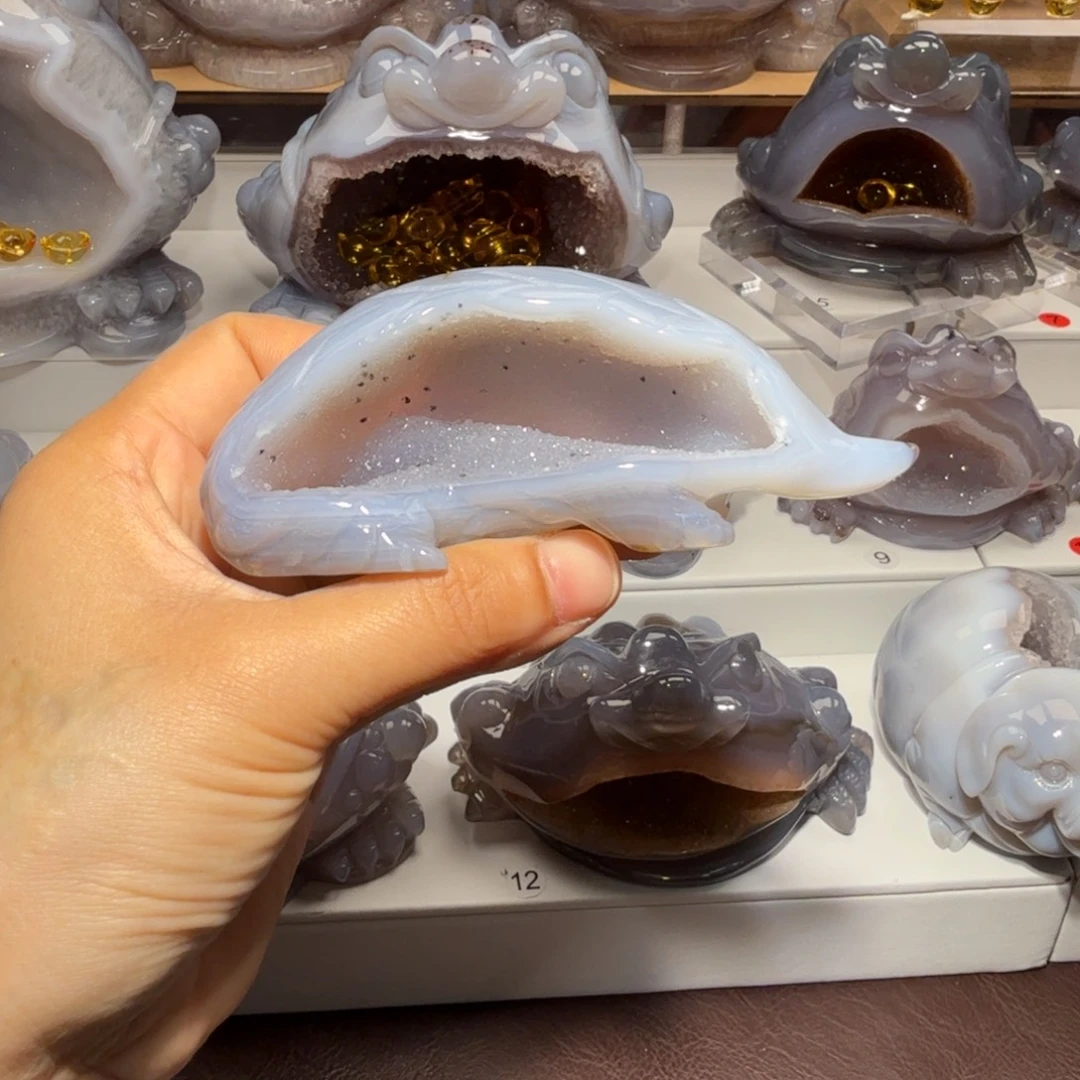 我***龙玛瑙/玉髓未镶嵌摆件