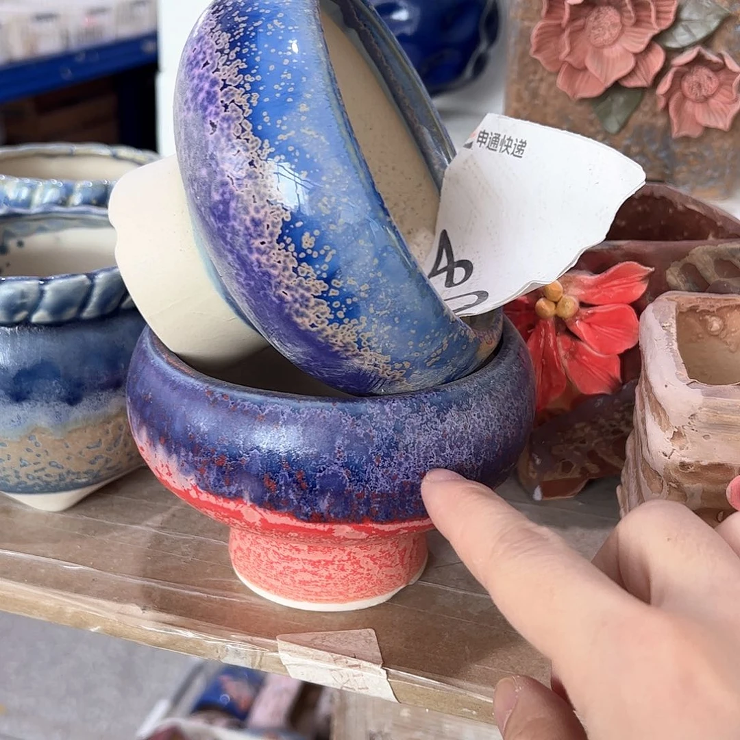 陶瓷多肉小花盆@@1908