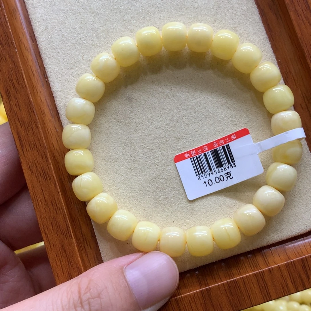 未镶嵌蜜蜡手链蜜蜡