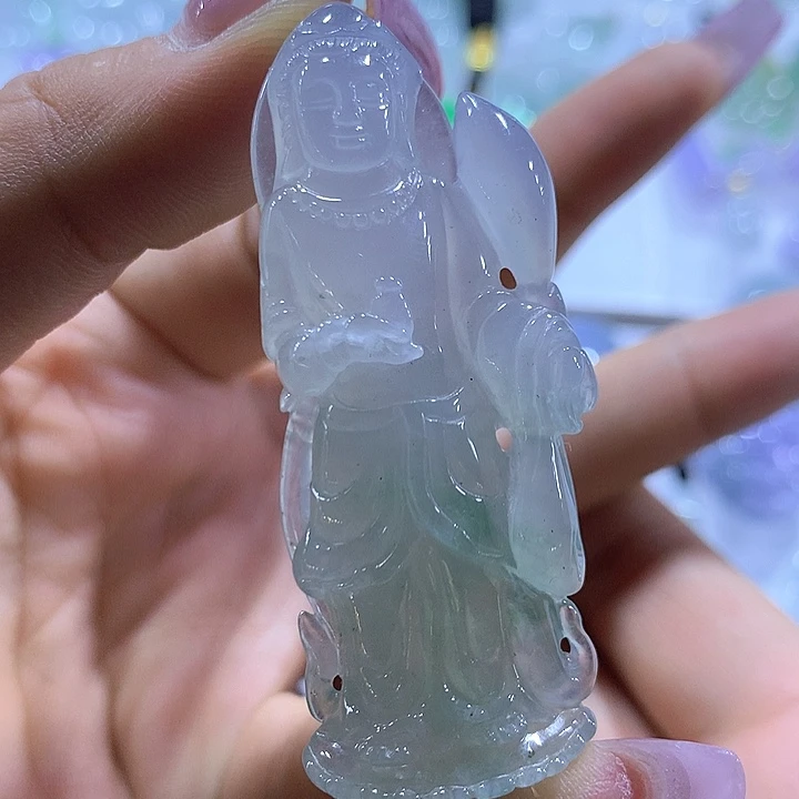 翡翠未镶嵌颈饰天然翡翠A货吊坠