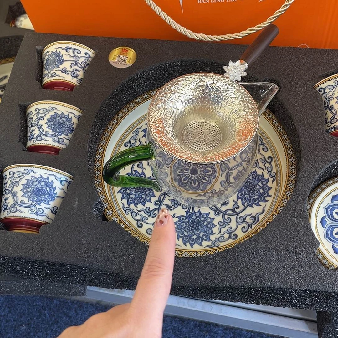 陶景德陶瓷盖碗茶具