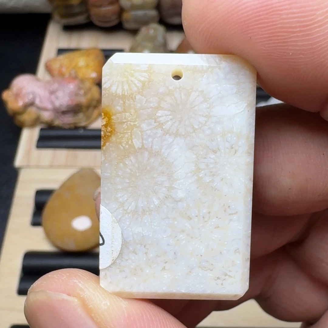 未镶嵌纯天然色有机玉石保真色硅化玉