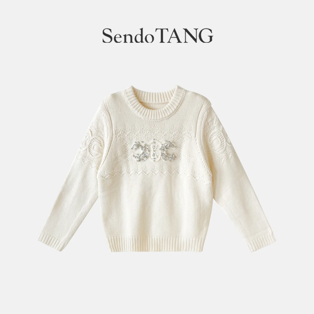 必入高货【白雪】胖多女装秋冬新款时尚高级感百搭宽松套头针织衫