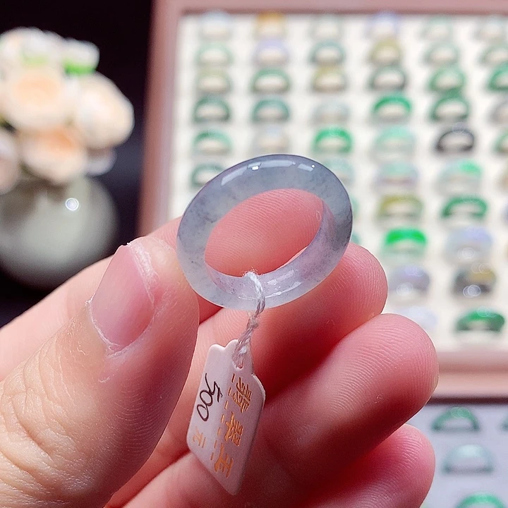 翡翠未镶嵌戒指14-15号