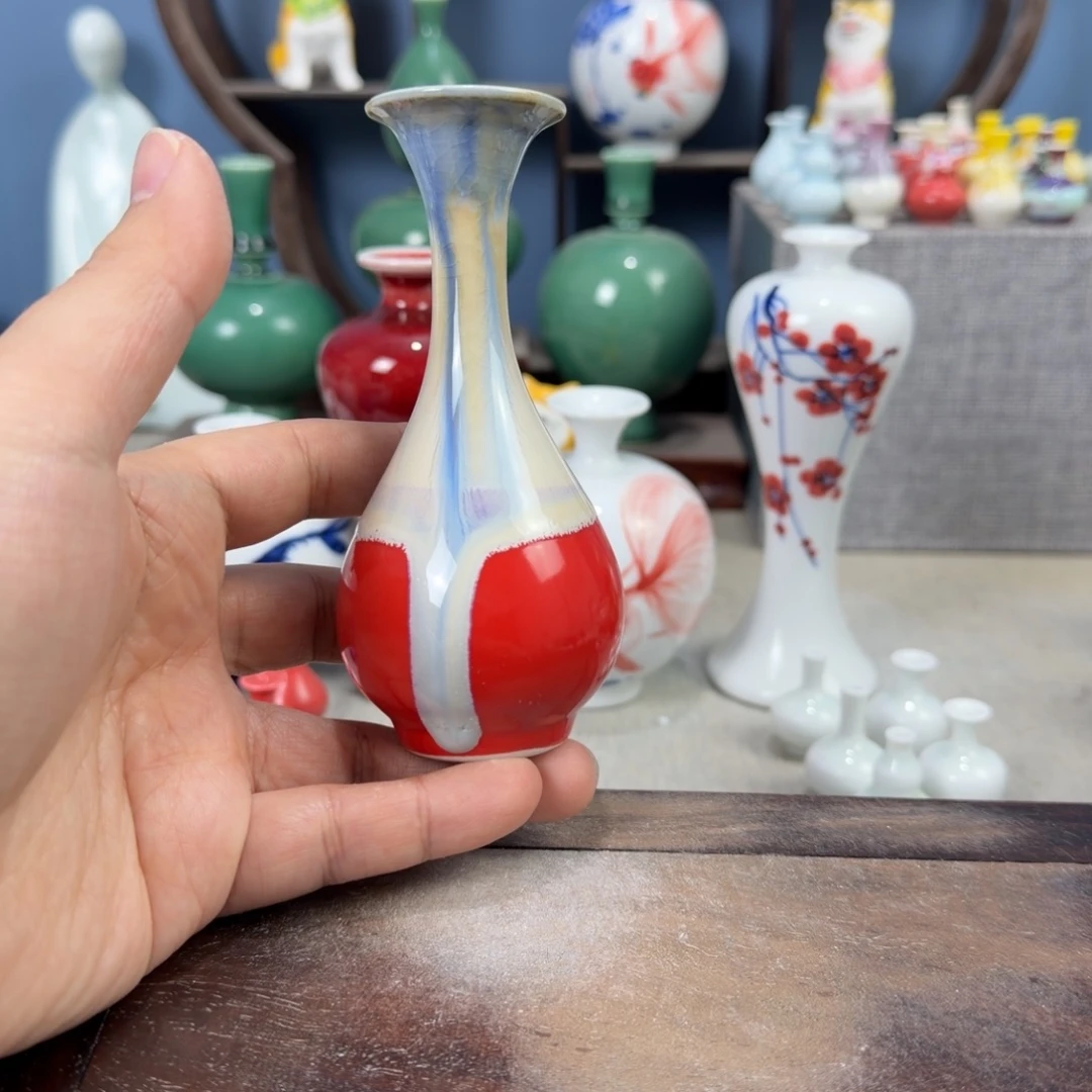 陶瓷手工小花器摆件