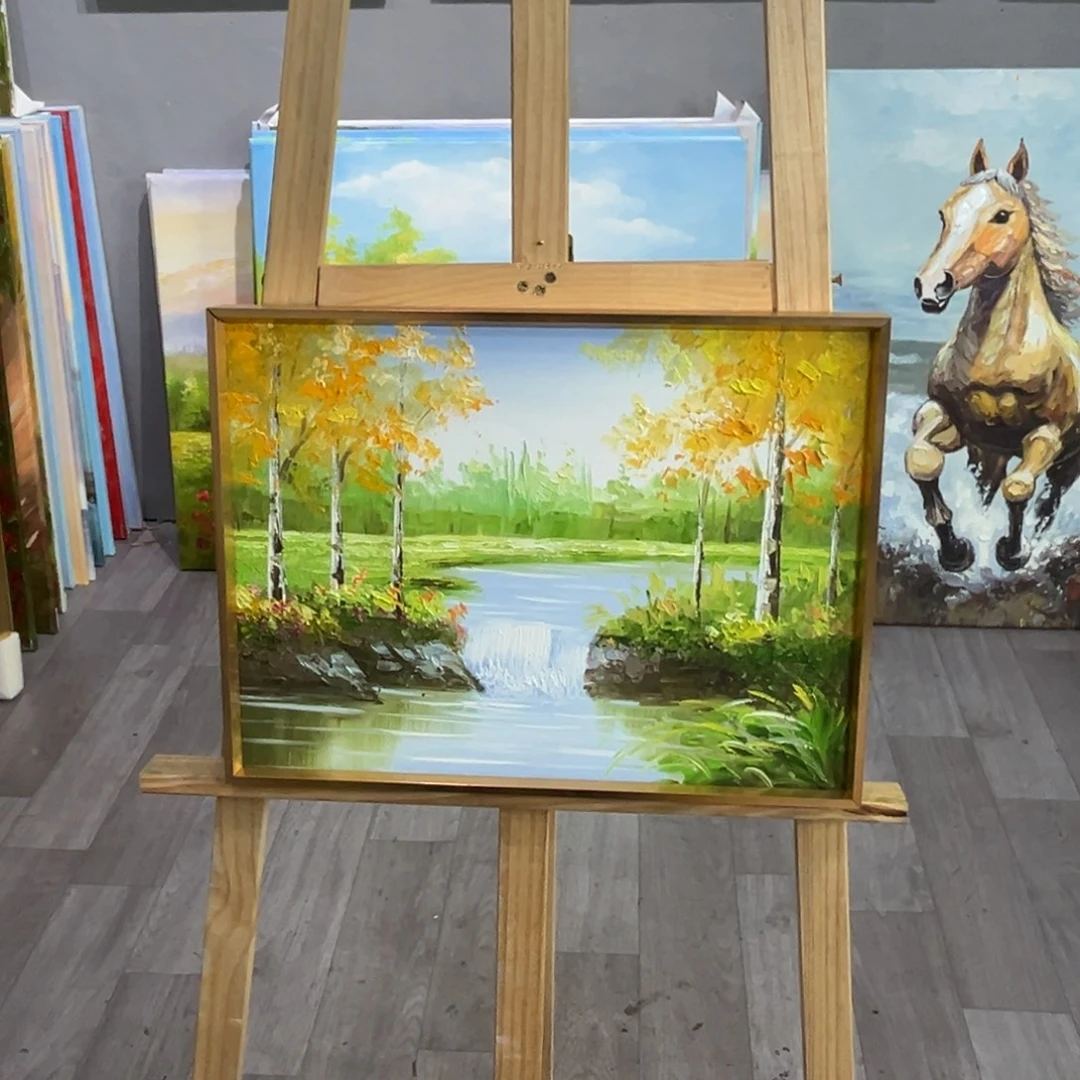 竖款30x40纯手工油画