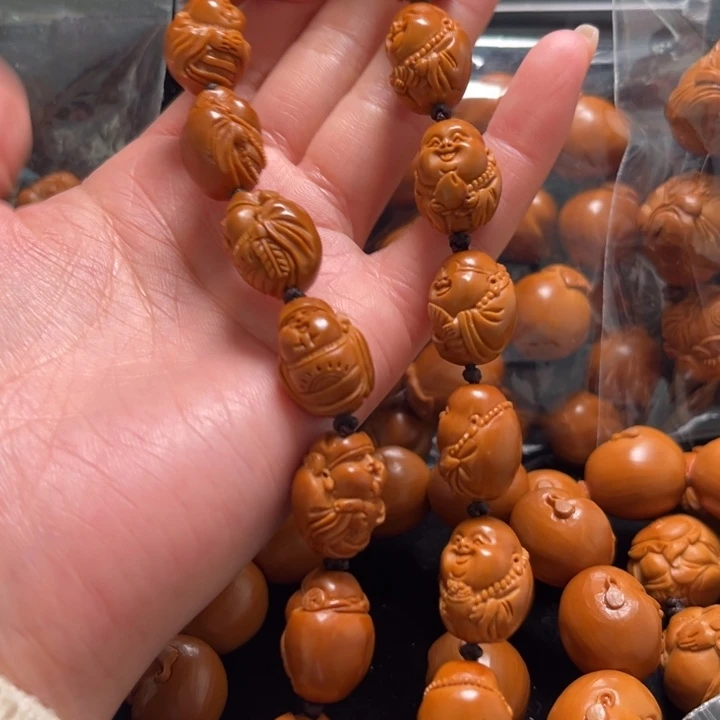 所***心手串橄榄核财神串