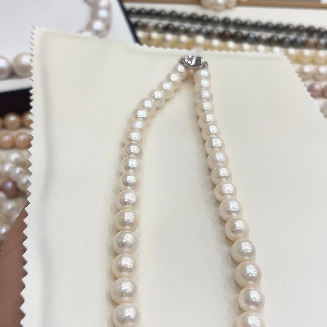 项链未镶嵌淡水珍珠9-11无核