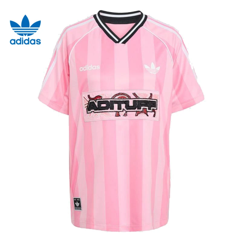 adidas/阿迪达斯Originals三叶女子JERSEY针织无领短T恤KD2272