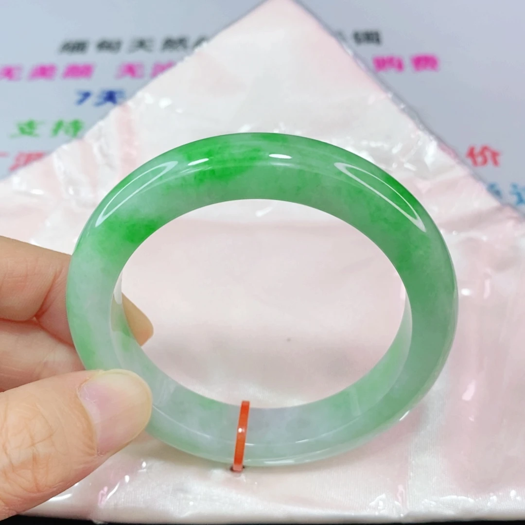 未镶嵌手镯翡翠54.6圈口正圈-高品质