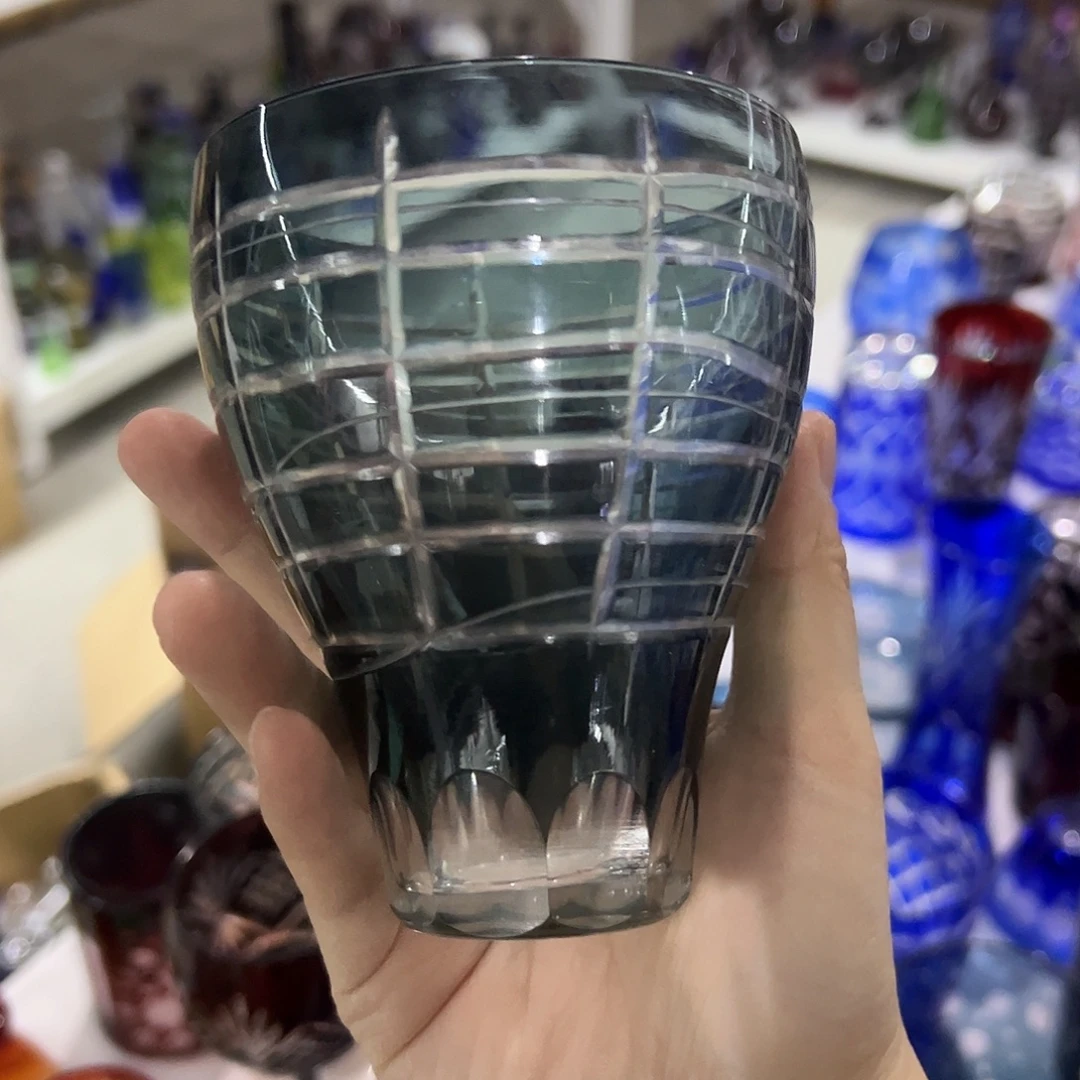 平底款水晶玻璃微瑕一个