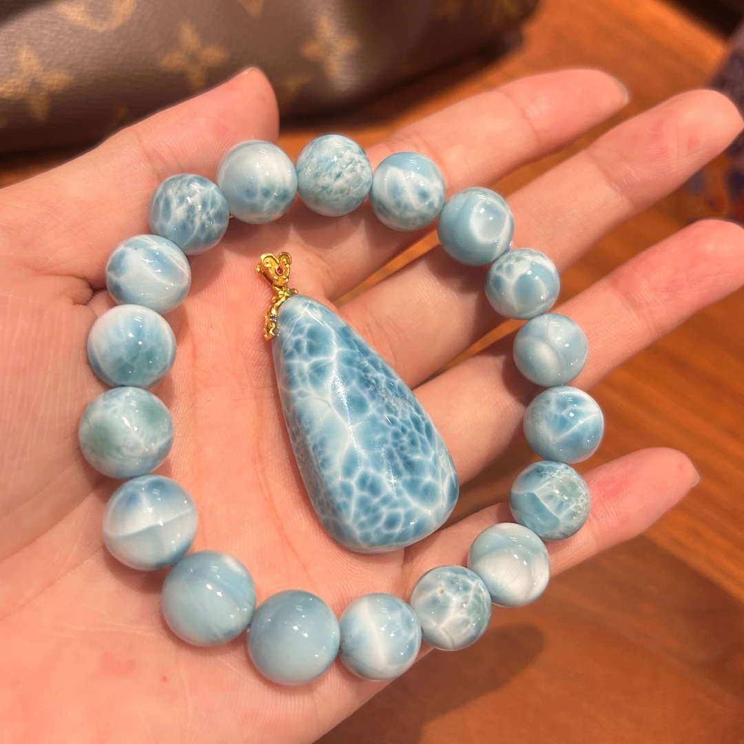 【凰一品】 海纹石套装18k金