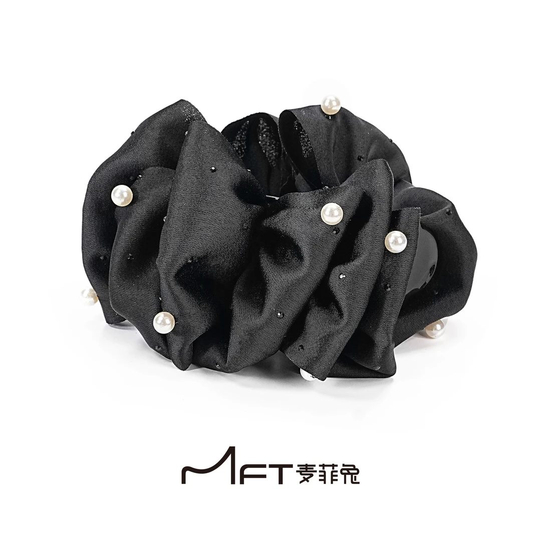 屿芙丸子夹云朵泡泡层次感懒人丸子头抓夹蓬松显发量发夹发饰