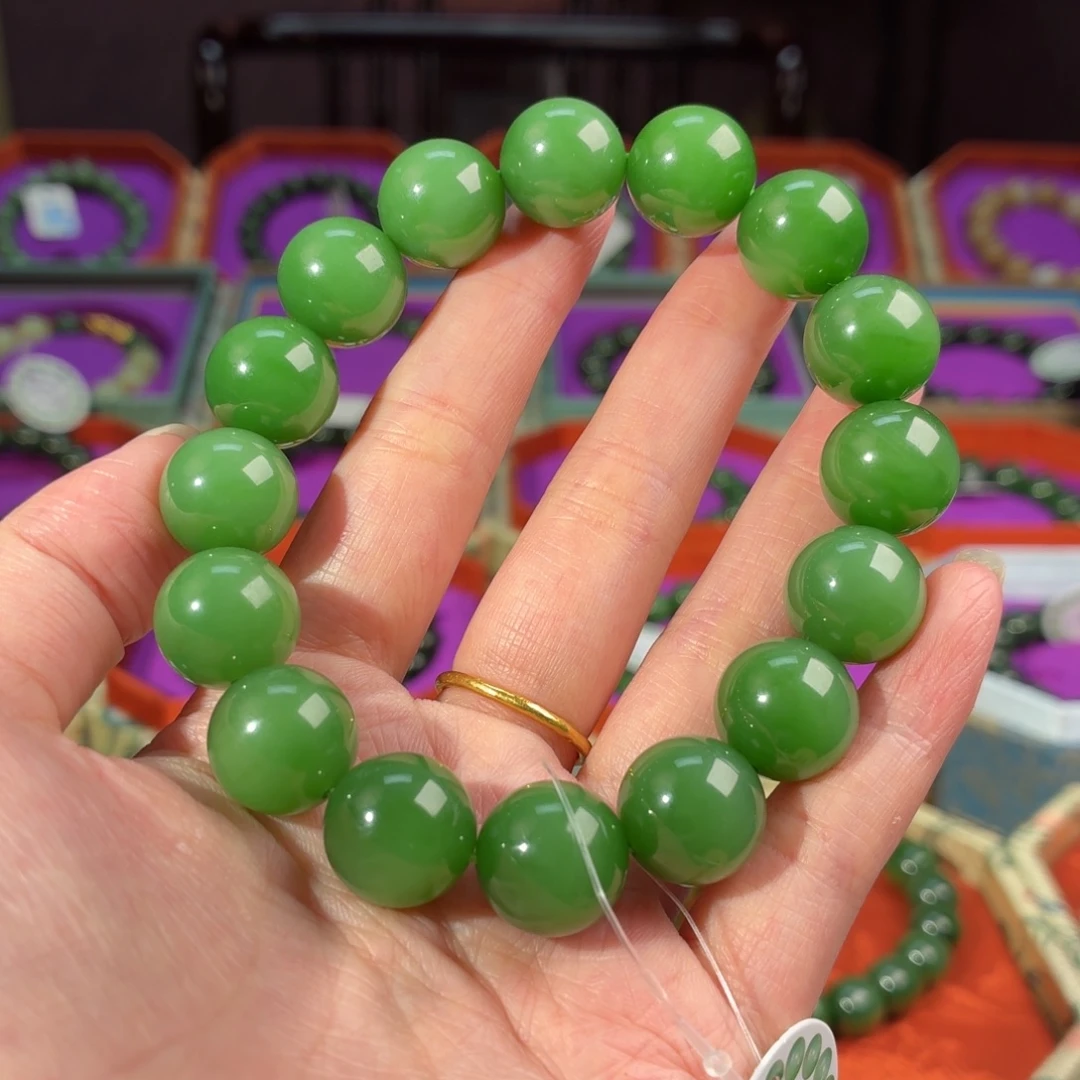 和田玉（碧玉）未镶嵌手串