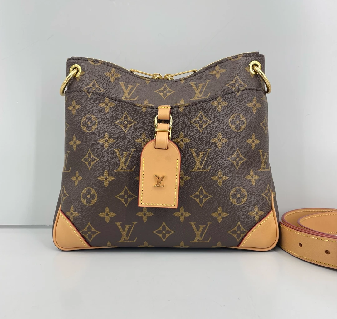 95新 LouisVuitton/路易威登 优选/Oden棕色老花小号斜挎包/25×22