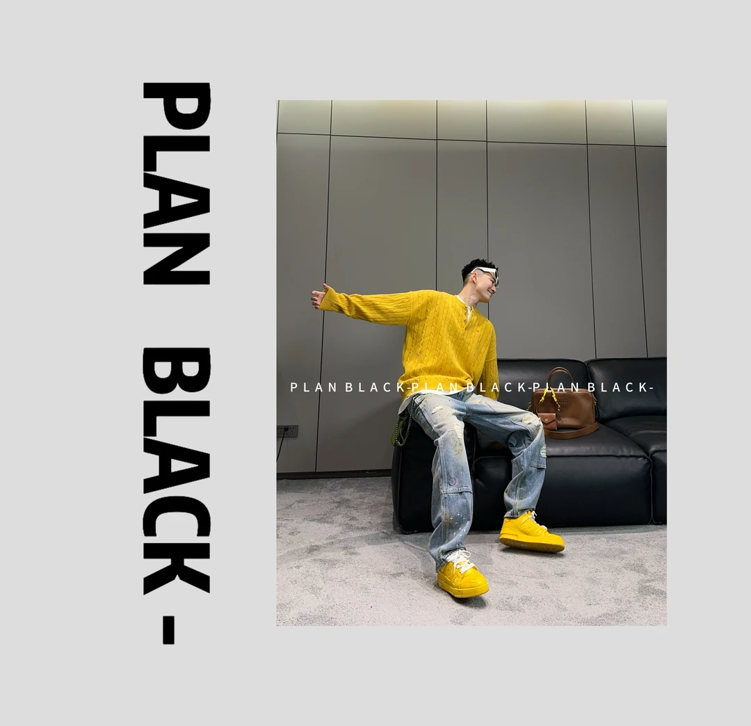 RICH陈发财【100羊毛老钱风】复古老钱高弹柔软麻花针织衫！3967