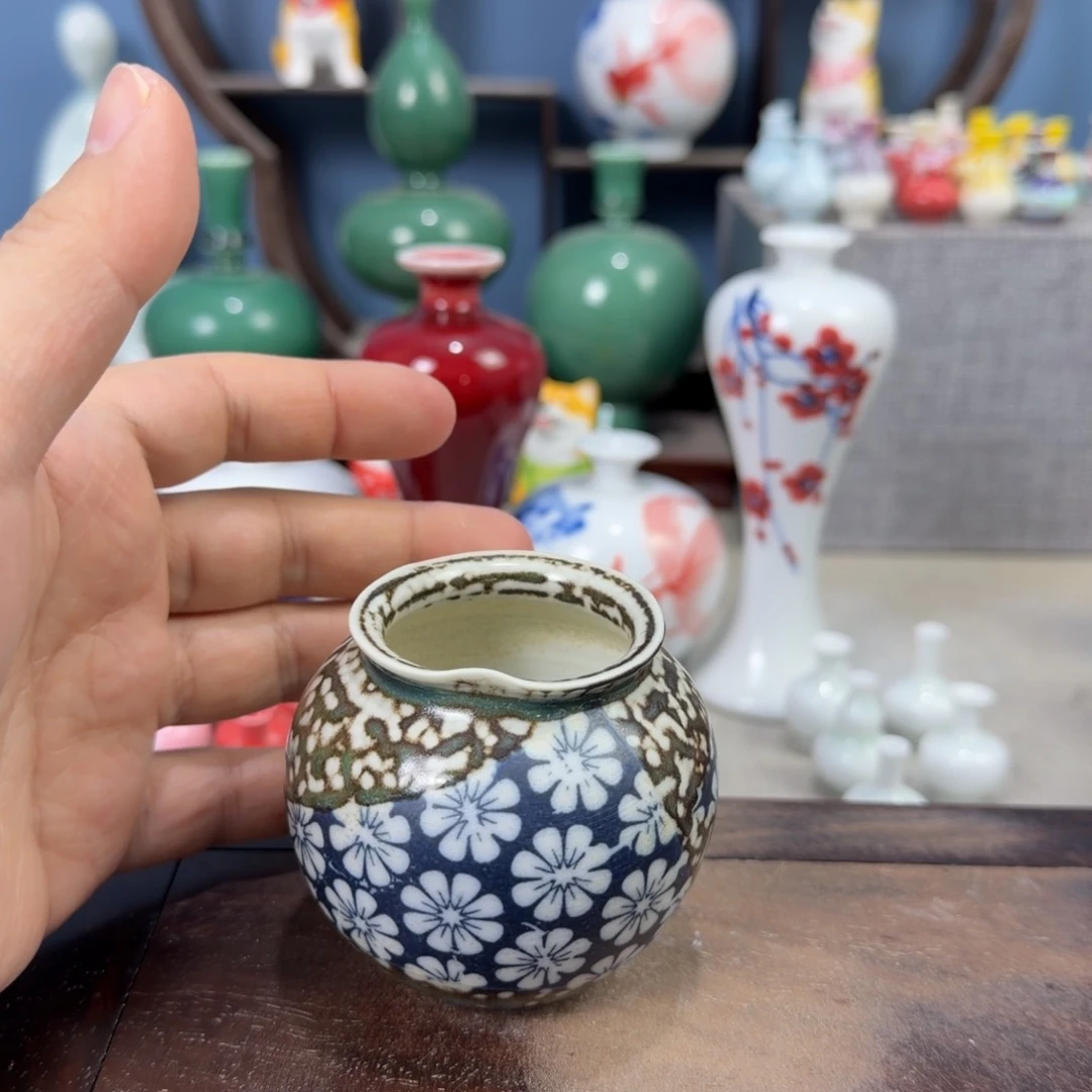 陶瓷手工小花器摆件