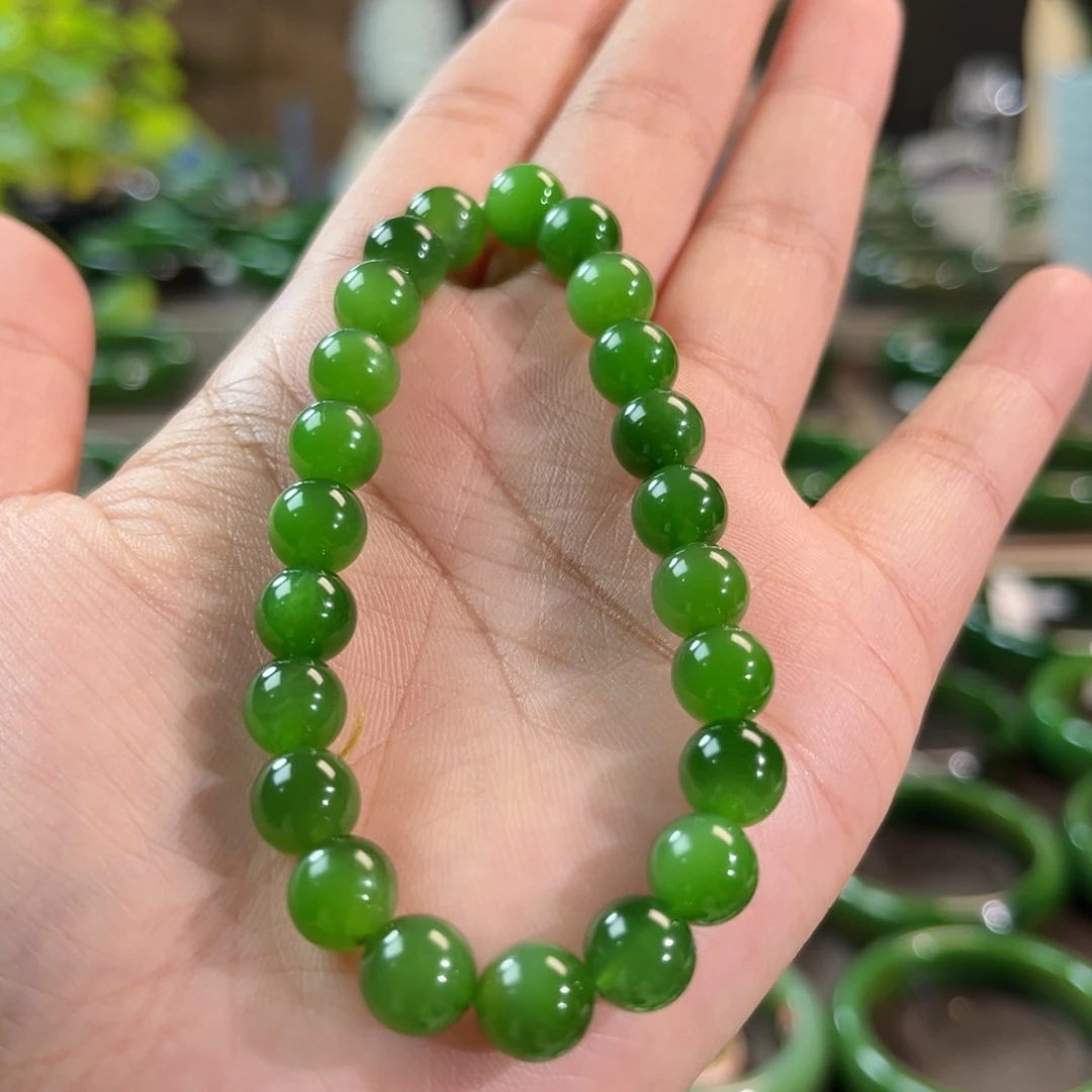 未镶嵌手链和田玉（碧玉）卡8