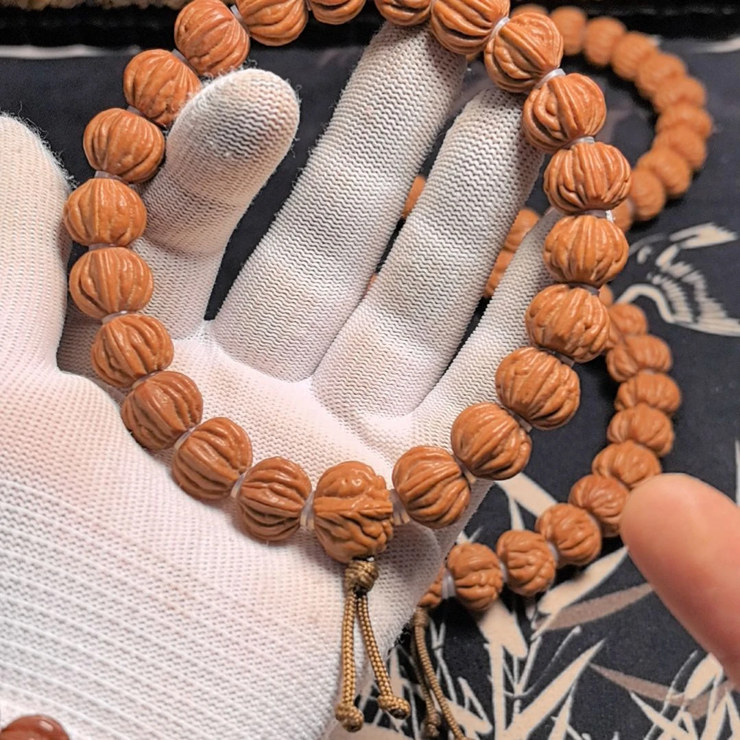 桃核手串京八棱手串