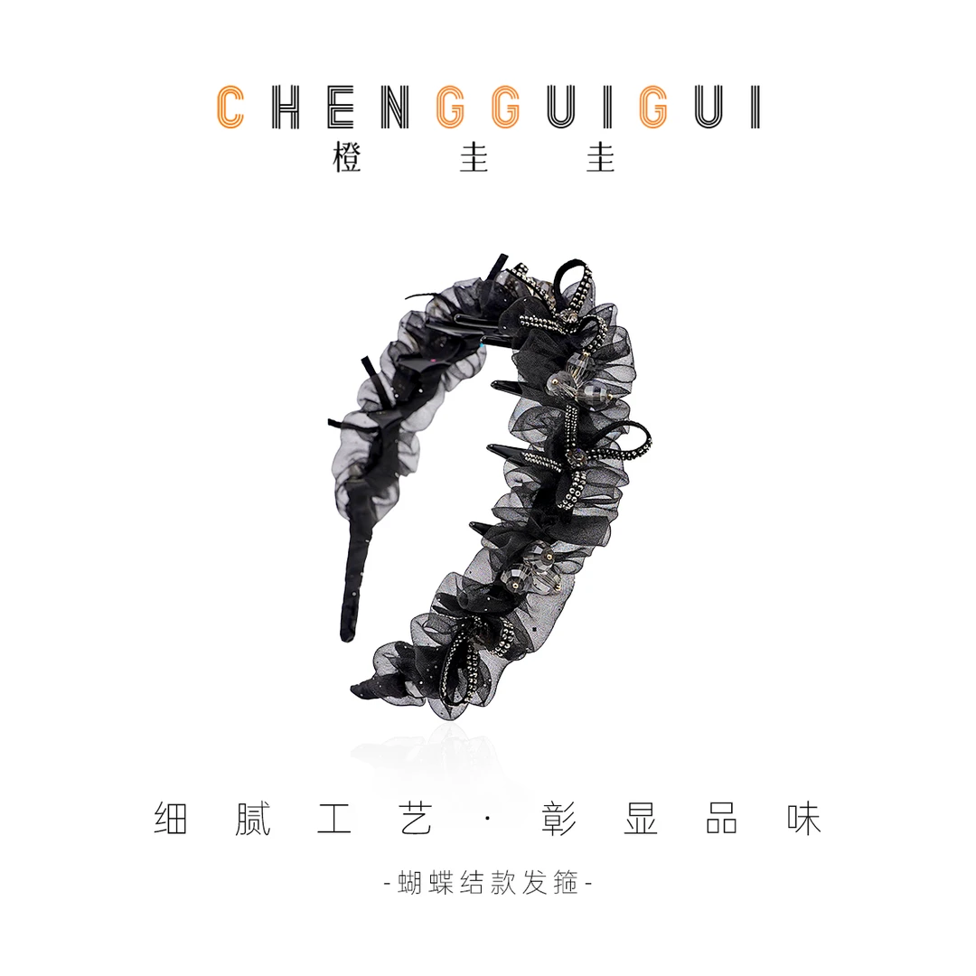 精致轻盈手工简约发箍优雅小众氛围感轻奢设计款百搭压发发卡