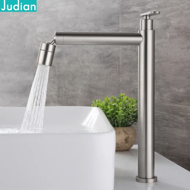 台盆单冷水龙头阳台卫生间面盆洗手盆洗脸盆台上盆万向加长加高款