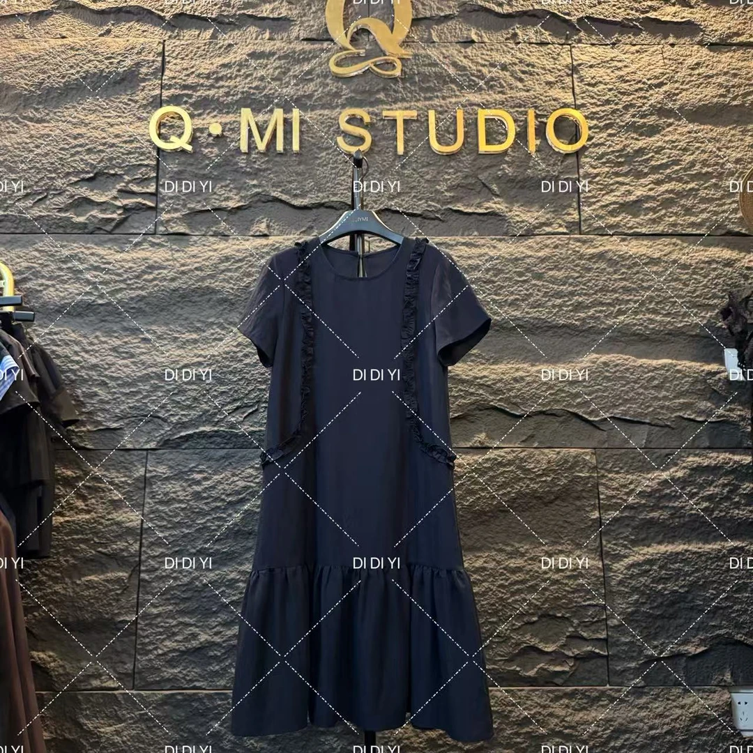 2025原创大码高定设计款宽松长裙套装高级休闲显瘦25119