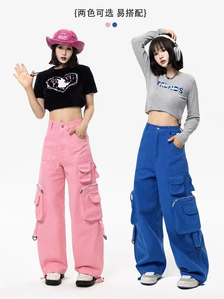 A4-3两色“拉链口袋“牛仔裤（65109）