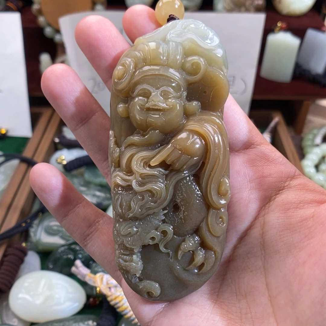 和田玉未镶嵌挂件
