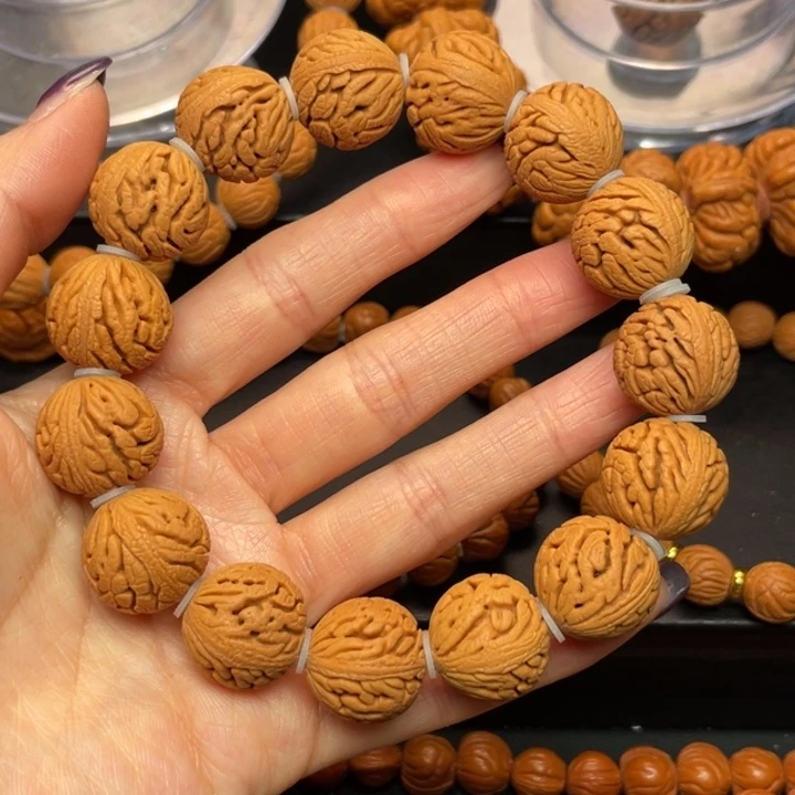 桃核手串龙纹桃核6