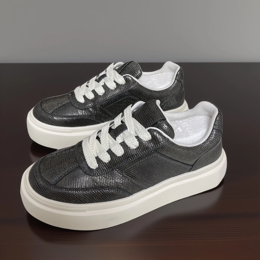 断码特价稀有皮男鞋板鞋-9415