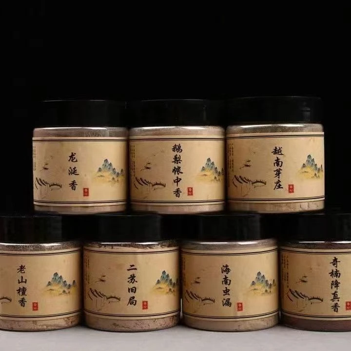 天然檀香粉鹅梨香粉沉香粉金桂粉龙涎香粉用于香篆打拓香熏香料
